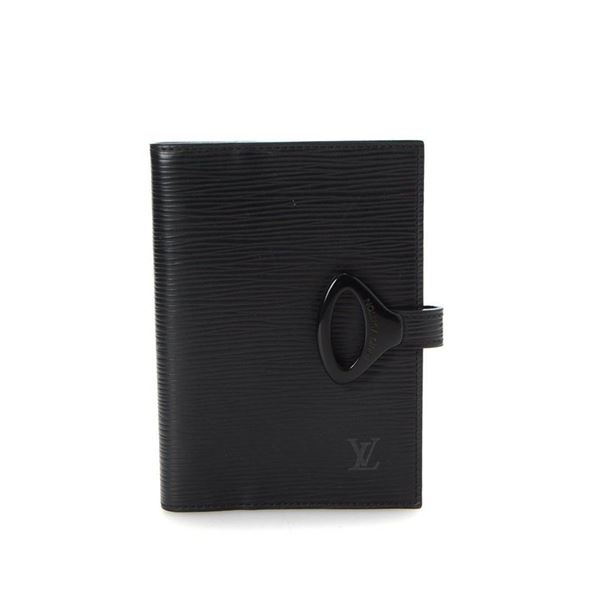 Louis Vuitton Black Monogram Agenda PM Wallet