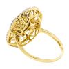 Image 3 : 4.85 ctw Round Mixed Yellow Zircon And Round Brilliant Cut Diamond Ring - 18KT Y