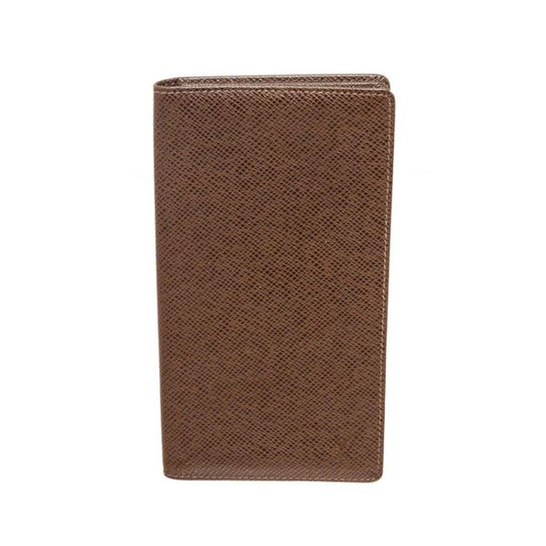 Louis Vuitton Brown Taiga Leather Long Card Wallet