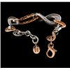 Image 4 : 2.36 ctw Diamond Bracelet - 14KT Rose and White Gold