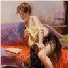 Image 2 : Pino (1939-2010), "After Midnight" Artist Embellished Limited Edition on Canvas