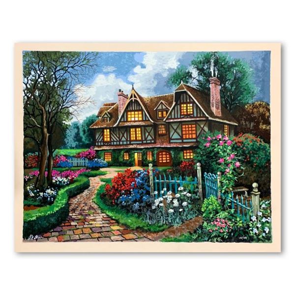 Anatoly Metlan, "Country Cottage" Hand Signed Limited Edition Serigraph on Paper