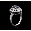 Image 3 : 14KT White Gold 2.56 ctw Tanzanite and Diamond Ring