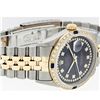 Image 4 : Rolex Mens 2 Tone Black String Diamond & Sapphire 36MM Datejust Wristwatch