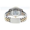 Image 7 : Rolex Mens 2 Tone Black String Diamond & Sapphire 36MM Datejust Wristwatch