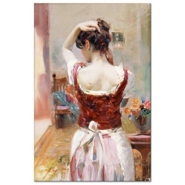 Pino (1939-2010), "Isabella" Artist Embellished Limited Edition on Canvas, AP Nu