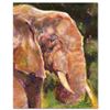 Image 1 : "Elephant" Limited Edition Giclee on Canvas by Stephen Fishwick, Numbered and Si