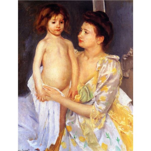 Mary Cassatt - Jules Being Dried  His Mother 1900