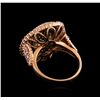 Image 3 : 14KT Rose Gold 1.43 ctw Diamond Ring