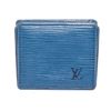 Image 1 : Louis Vuitton Blue Epi Leather Boite Coin Case Wallet