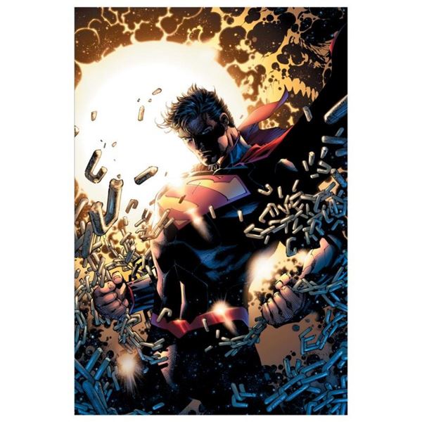 DC Comics, "Superman Unchained" Numbered Limited Edition Giclee on Canvas by Jim