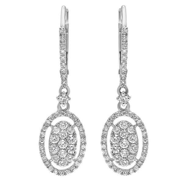 14k Gold 0.75CTW Diamond Earrings, (SI2-SI3/H-I)