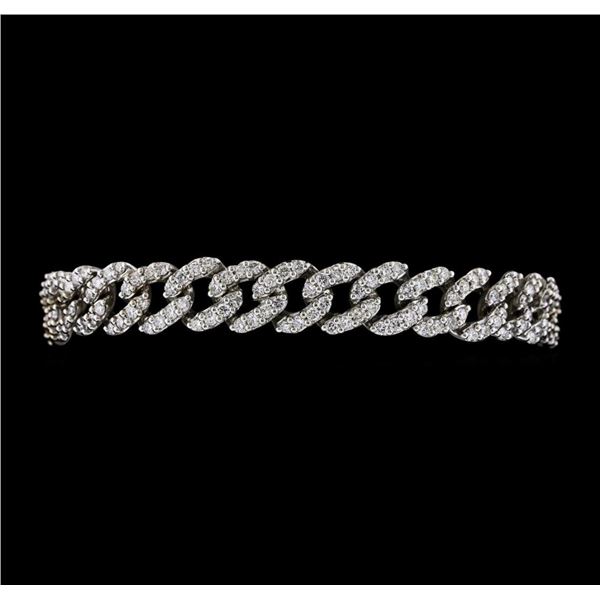 5.40 ctw Diamond Bracelet - 14KT White Gold