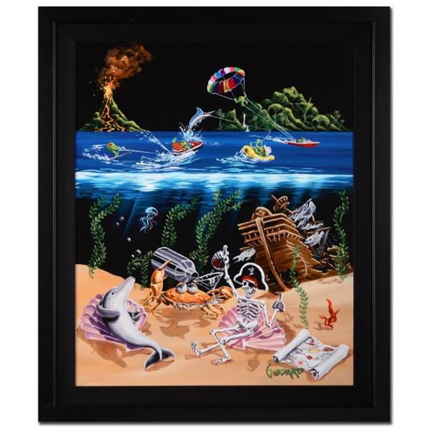 Michael Godard, "Sand Bar II" Framed Limited Edition on Canvas, Numbered and Sig