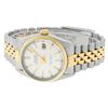 Image 5 : Rolex Mens 2 Tone White Index Datejust 36MM Wristwatch