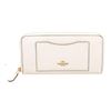 Image 1 : Coach White Crossgrain Leather Zippy Wallet