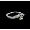 Image 1 : 0.70 ctw Diamond Ring - 14KT White Gold