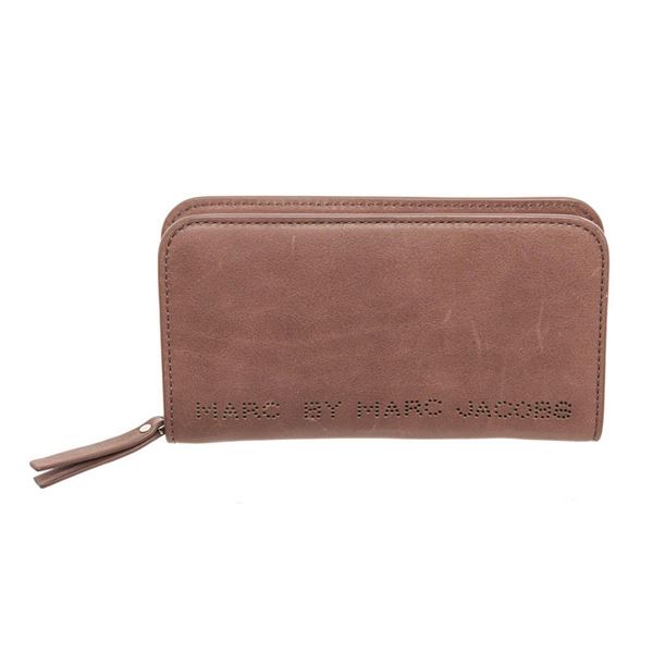 Marc By Marc Jacobs Brown Leather Zippy Wallet