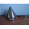 Image 1 : Lot of 2 - NEW Cone Style 9" Stainless Steel Strainer
