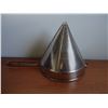 Image 1 : Lot of 2 - NEW Cone Style 12" Stainless Steel Strainer