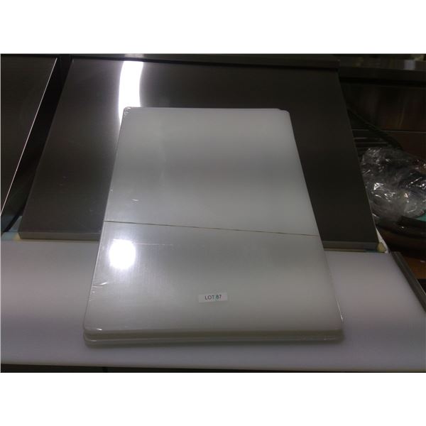 Lot of 3 -  White Cutting Board 15" x 20"