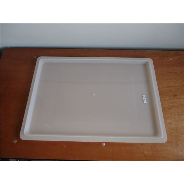 Lot of 6 - Poly Carb Natural White 18" x 26" Covers Food Storage Box