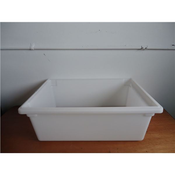 Lot of 3 - PolyCarb Natural White Food Storage Box 26" x 18" x 9"