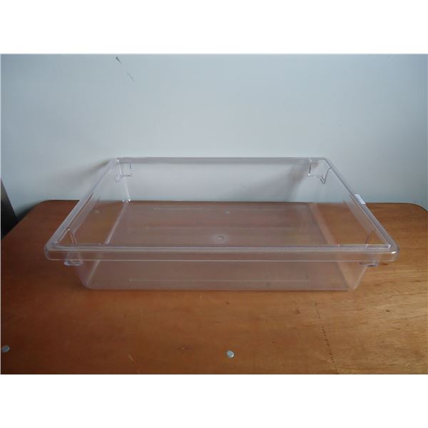 Lot of 6 - PolyCarb 19L Clear Food Storage Box 26" x 18" x 6"