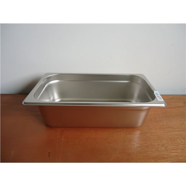 Lot of 6 - Stainless Steel One Third (1/3) Size Inserts 4"D