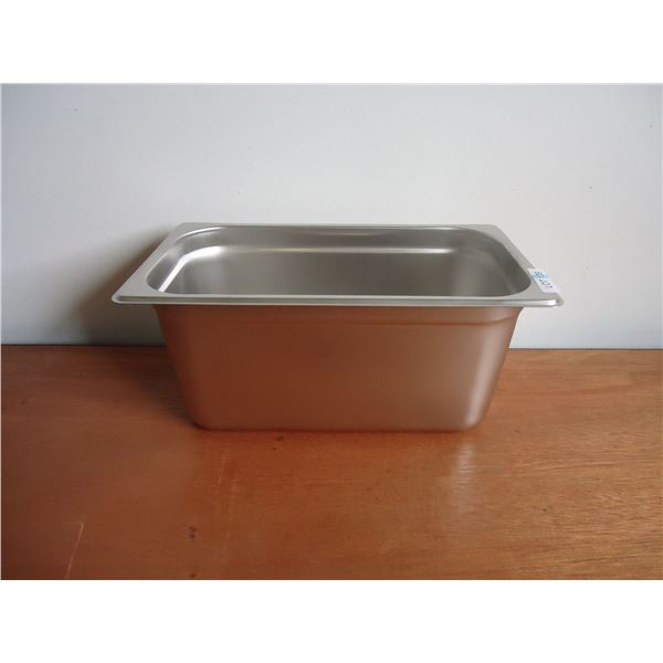 Lot of 6 - Stainless Steel One Third (1/3) Size Inserts 6"D