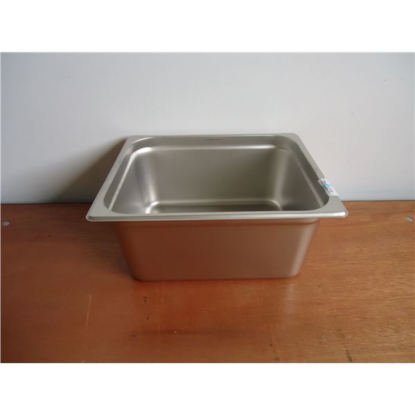 Lot of 6 - NEW Stainless Steel Half Size Inserts 6"D