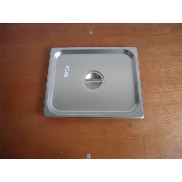 Lot of 6 - Stainless Steel One Half (1/2) Insert Lids (Lids Only)