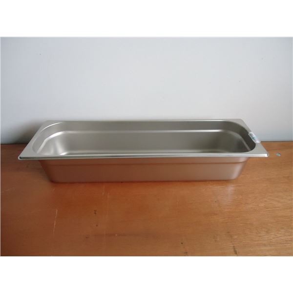 Lot of 6 - NEW Stainless Steel Half Size on Length Inserts 4"D