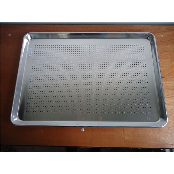 Lot of 6 - Aluminum Perforated Baking Sheets 26" x 18"