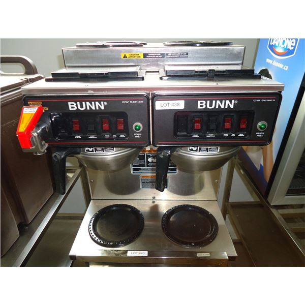 USED Bunn Double Station Coffee Maker with 4 Heating Top Heating Elements