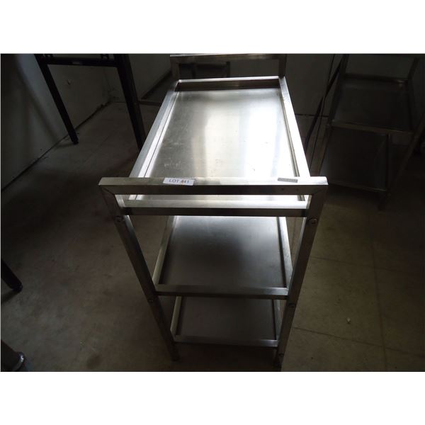 USED Stainless Steel Table with 3 Shelves