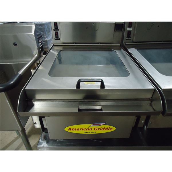 USED American Griddle 24" Flat Top Grill with Steam