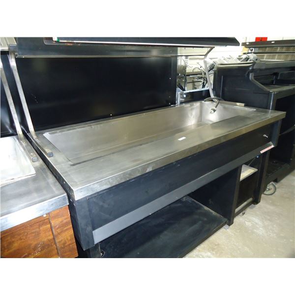 USED Quest Salad Bar Refrigerated Cooler with Sneeze Guard