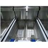 Image 2 : NEW Commercial Stainless Steel Double Basket Deep Fryer, 40 lb