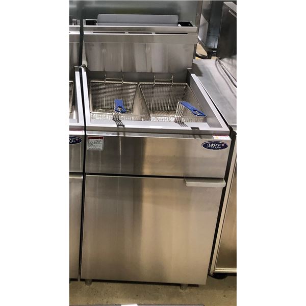 NEW Commercial Stainless Steel Double Basket Deep Fryer, 75 lb