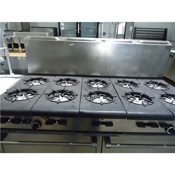 USED Garland 5' Range, 10 Burners, 2 Ovens