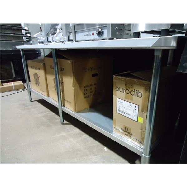 NEW Stainless Steel Table Work Top Table 84" x 30" With 4" Back Splash