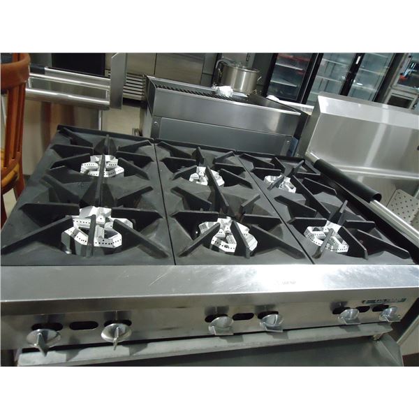 USED U.S. Range, 6 Burner Counter top