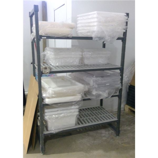 NEW Cambro Brushed Graphite Storage Shelving (No contents included)