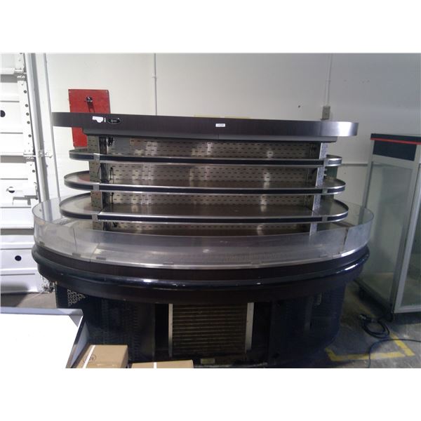 QBD Island Grab and Go Refrigerated Cooler, Adjusting Shelves, Walls Around