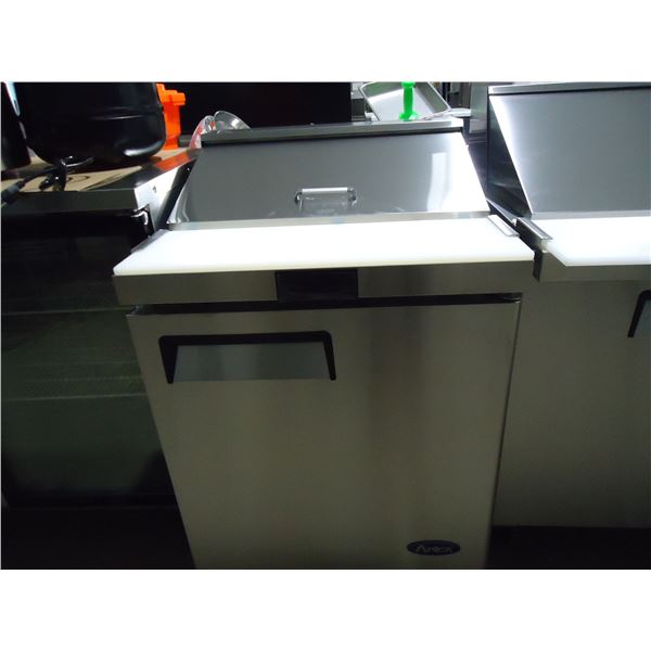 NEW 27" Stainless Steel Sandwich/Salad Prep Table, Single Door Refrigerator