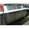Image 1 : NEW 72" Stainless Steel Sandwich/Salad Prep Table, Mega Top, Triple Door Refrigerator