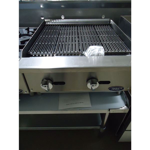 NEW Heavy Duty 24" Counter Top Char Rock Broiler (with Rocks)