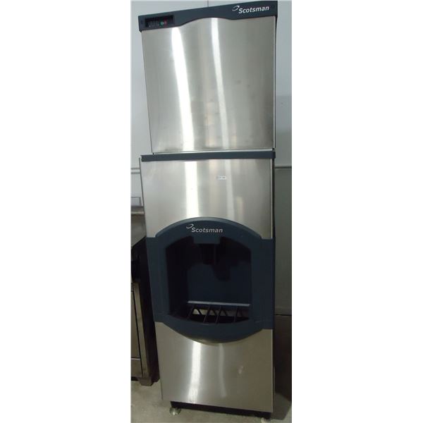 USED Scotsman Upright Ice Maker/Dispenser 322 Lb/Day