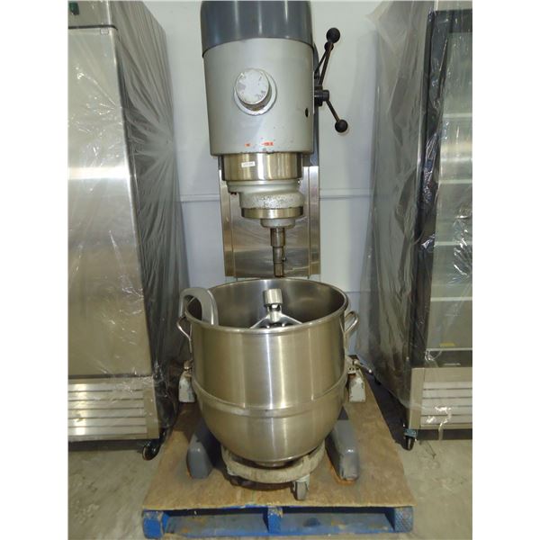 Hobart 140 Quart Dough Mixer with Hook, Paddle and Bowl on Casters